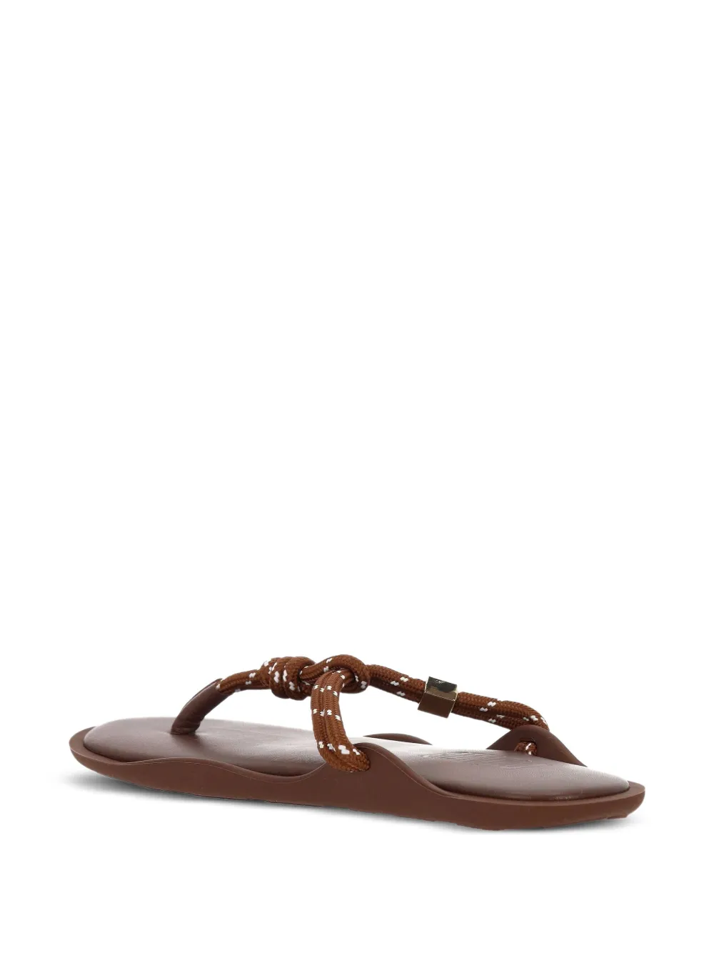  Flòwze Knotted Flat Sandals - Brown 