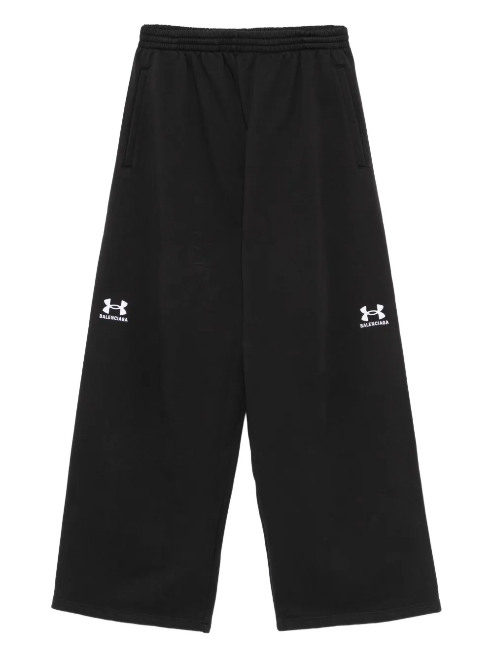 Balenciaga Calça com cós elástico e logo | Preto | Image 1