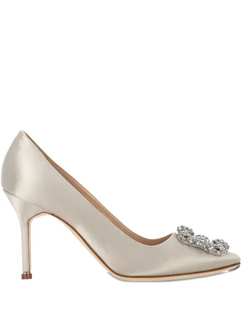 Manolo Blahnik crystal-embellished pumps