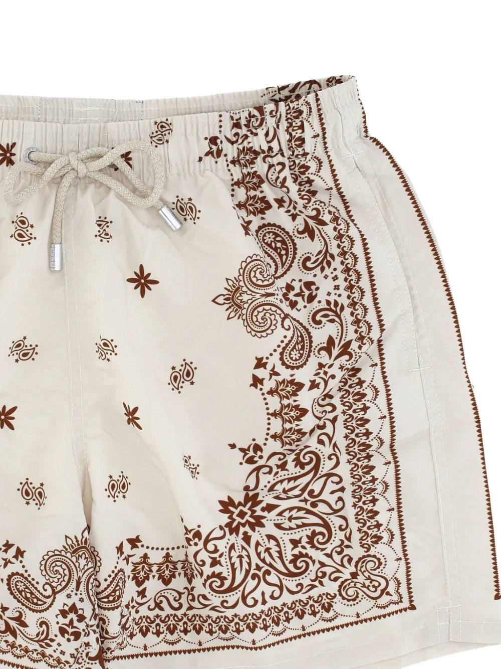 Mc2 Saint Barth Placed-print Drawstring Swim Shorts In Neutral