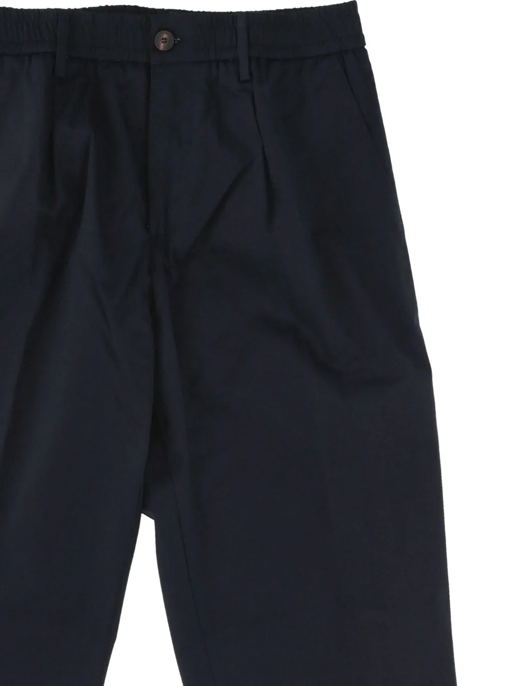 White Sand button-fastening pleated trousers - Blauw