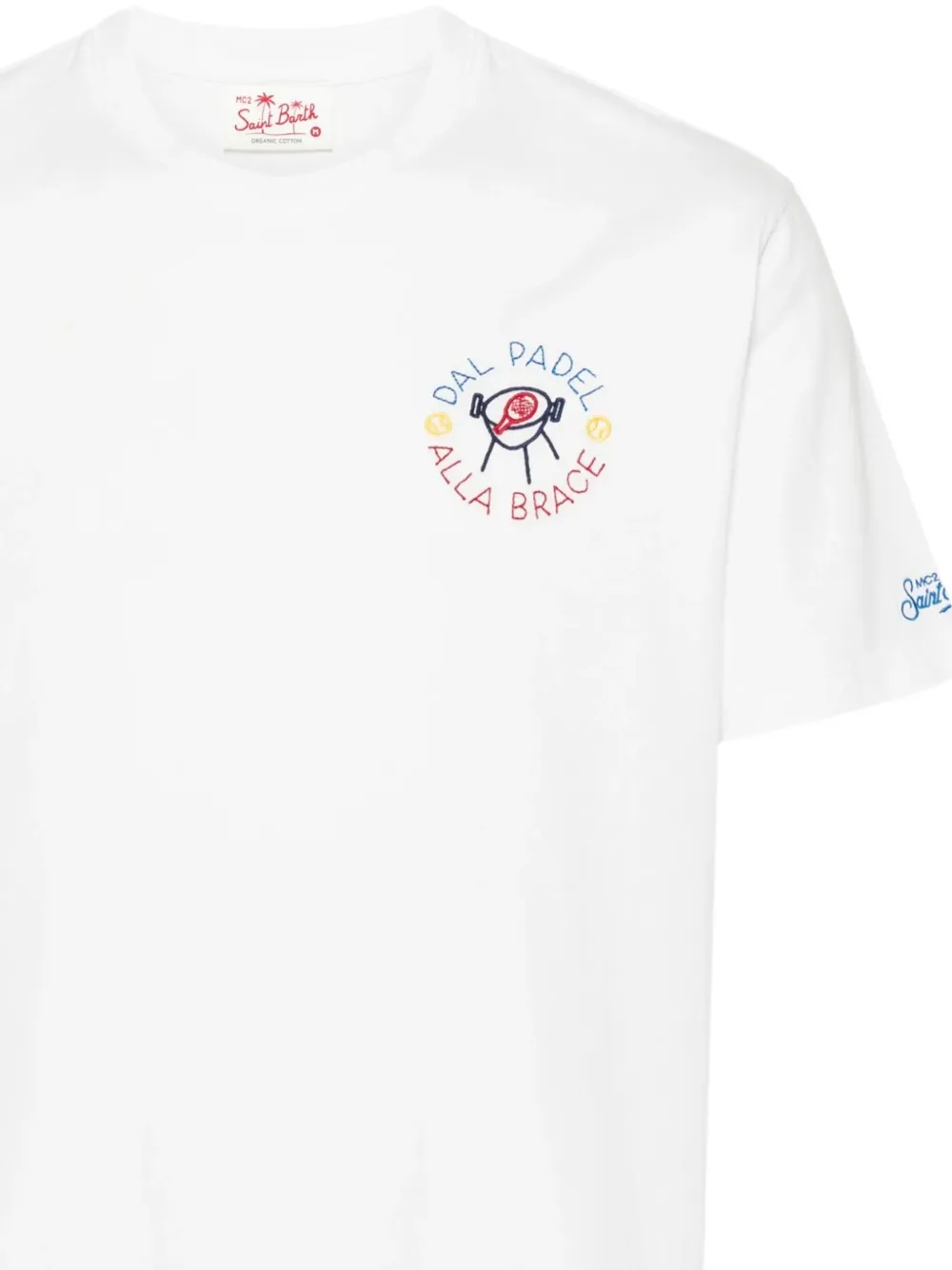 MC2 Saint Barth Portofino embroidery T-shirt - Wit