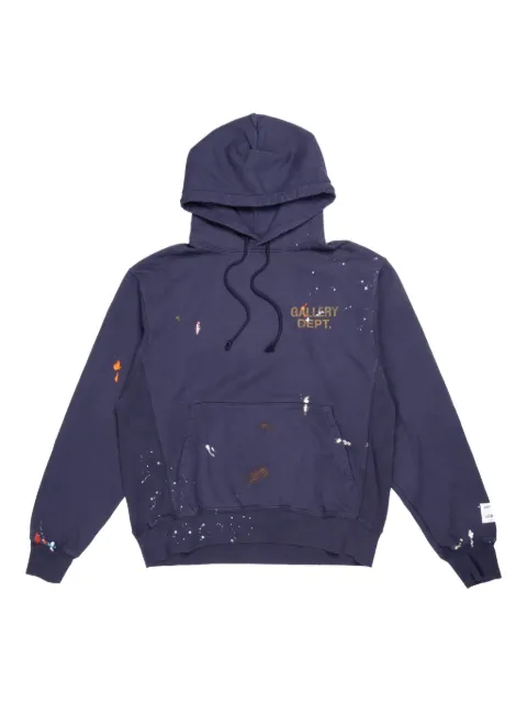 GALLERY DEPT. logo-detail painted hoodie