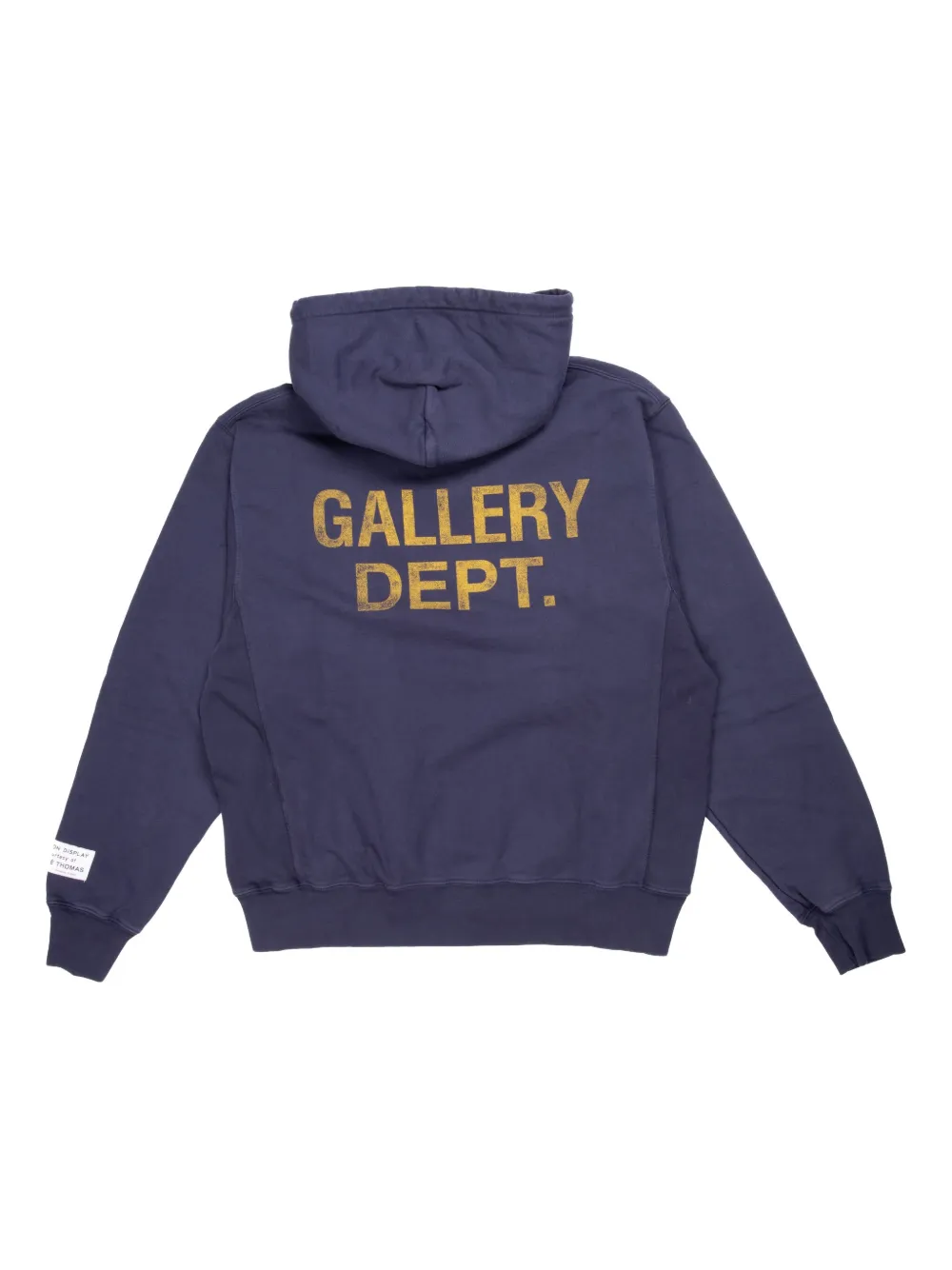 Gallery Dept. Logo-detail Painted Hoodie In Blue