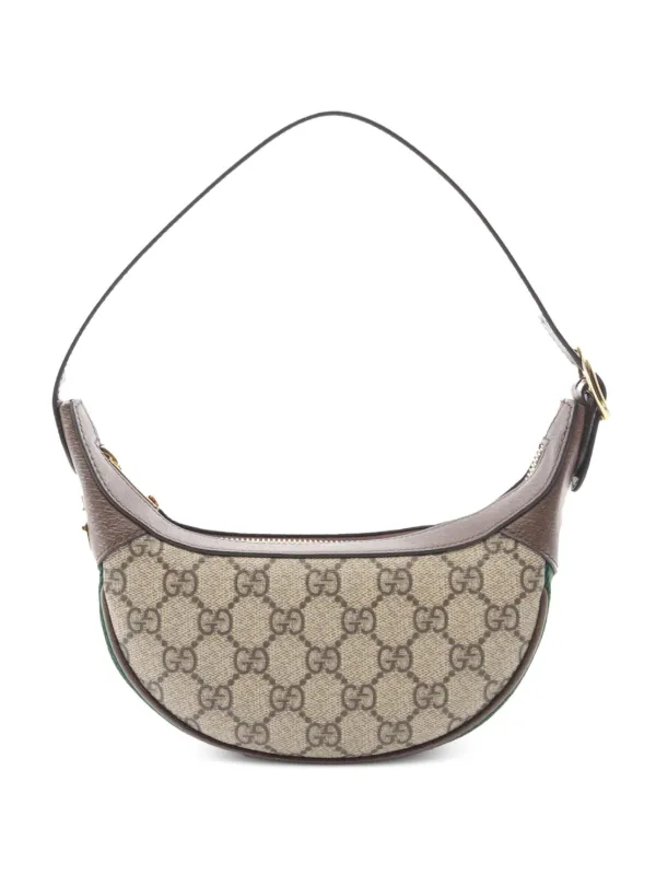 Gucci Pre-Owned Borsa a Spalla Ophidia Mini In Tessuto GG Supreme