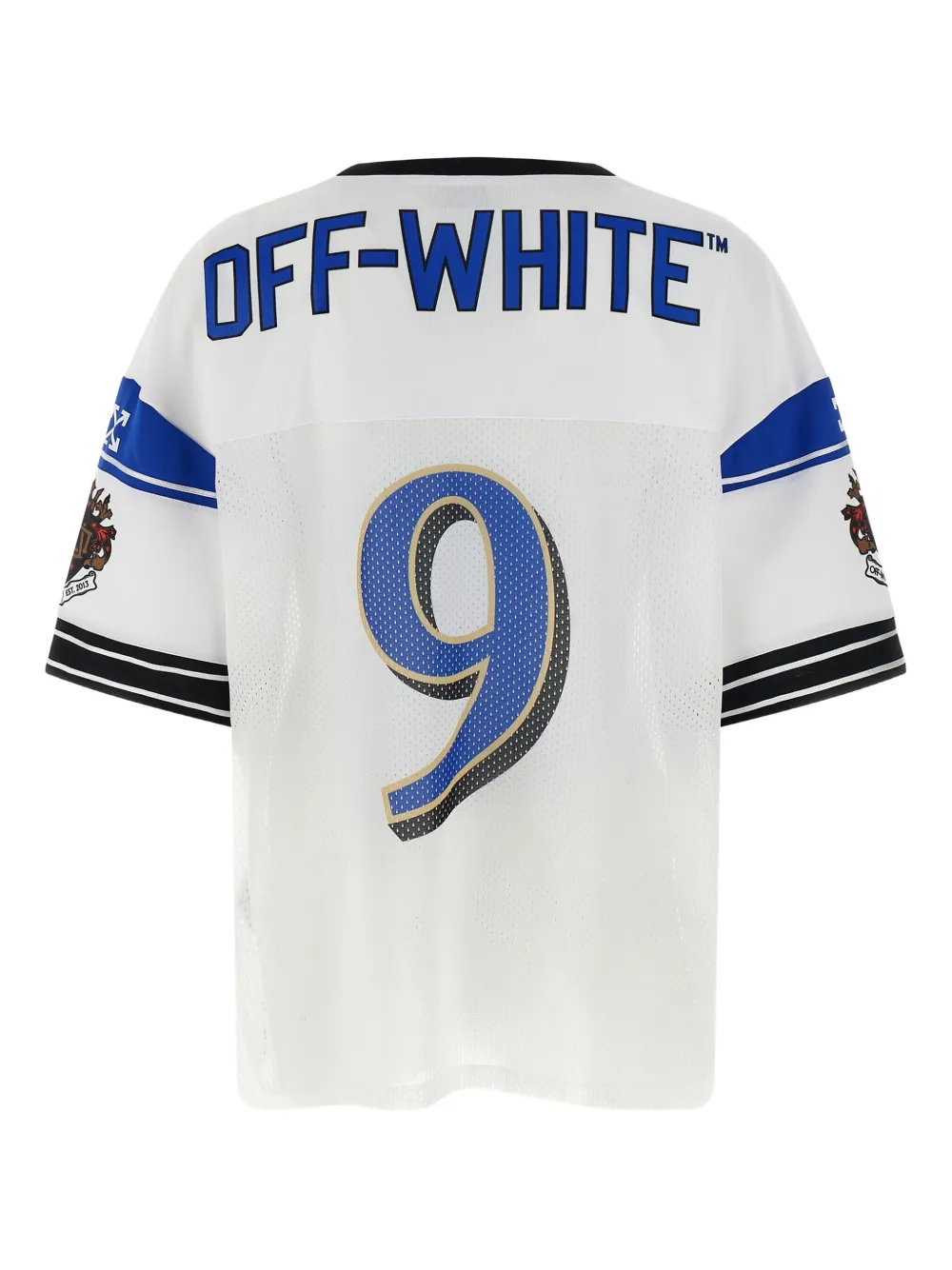 Off-White V-neck Football T-shirt - Wit
