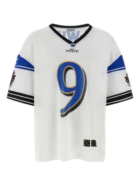 Off-White playera de fútbol con cuello en V