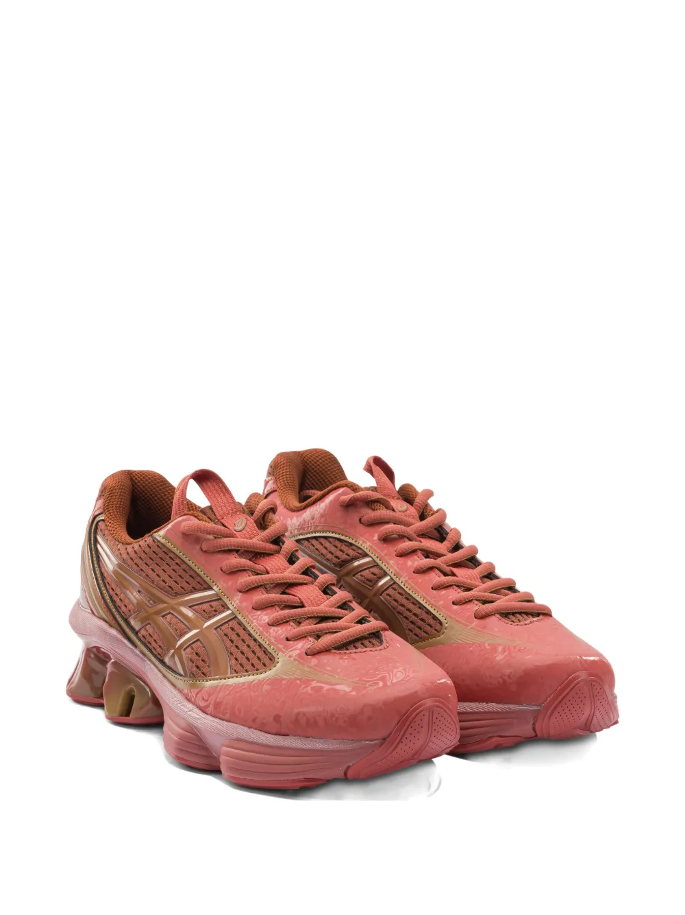 Asics X Kiko Kostadinov Studio Gel-kinetic Fluent Us6-s Lace-up Panelled Sneakers In Multi