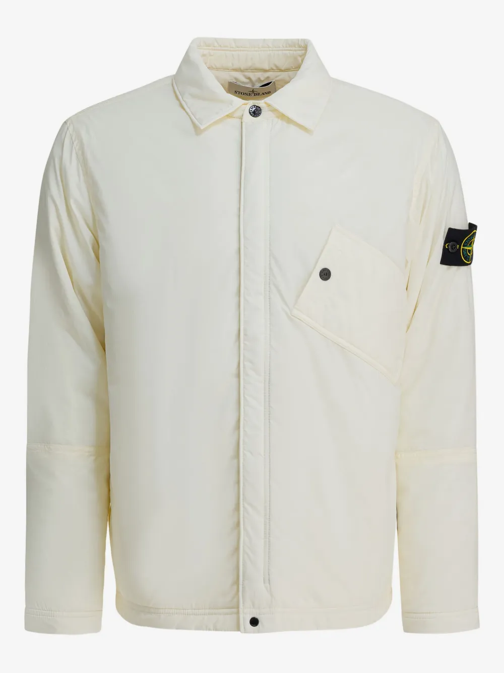 Stone Island pocket-patch overshirt | White | Image 1