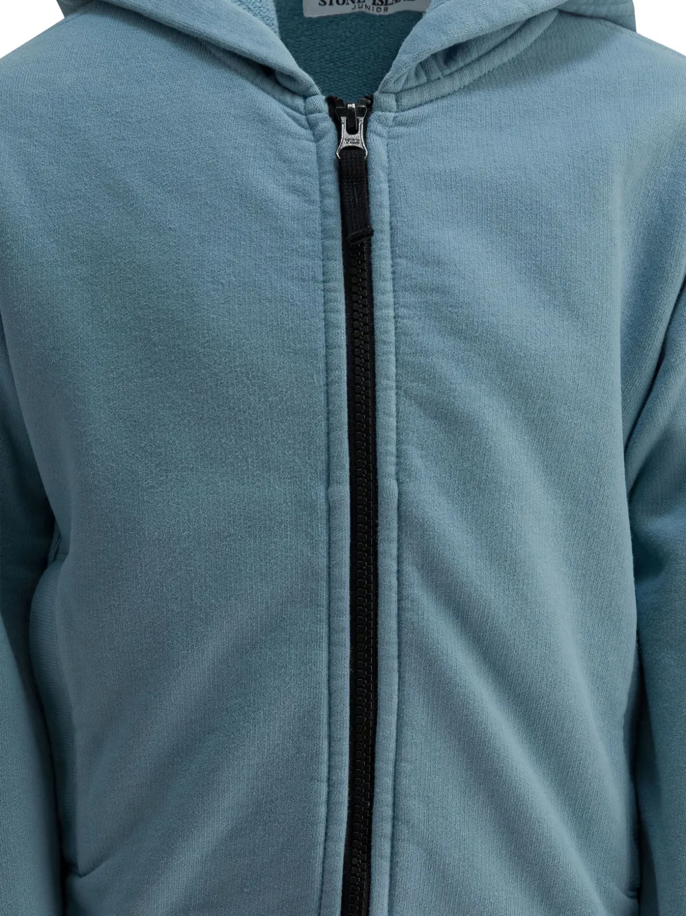 Stone Island Junior Hoodie met logopatch Blauw