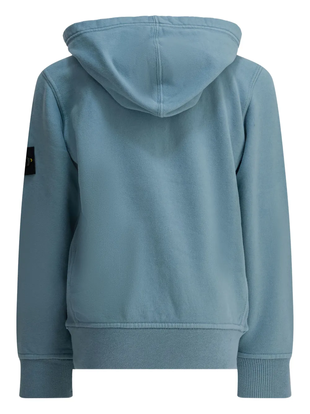 Stone Island Junior Hoodie met logopatch Blauw
