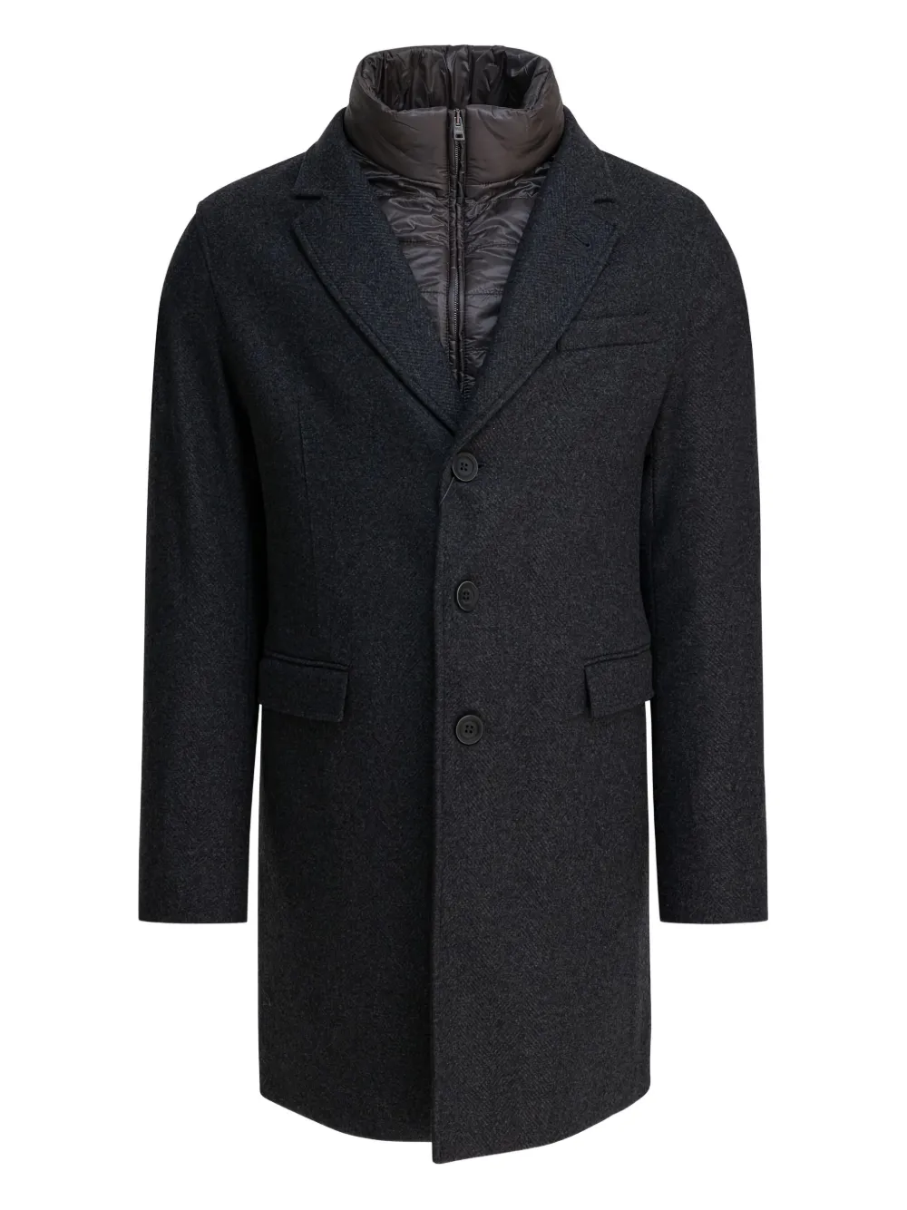 Herno button herringbone coat | Grey | Image 1