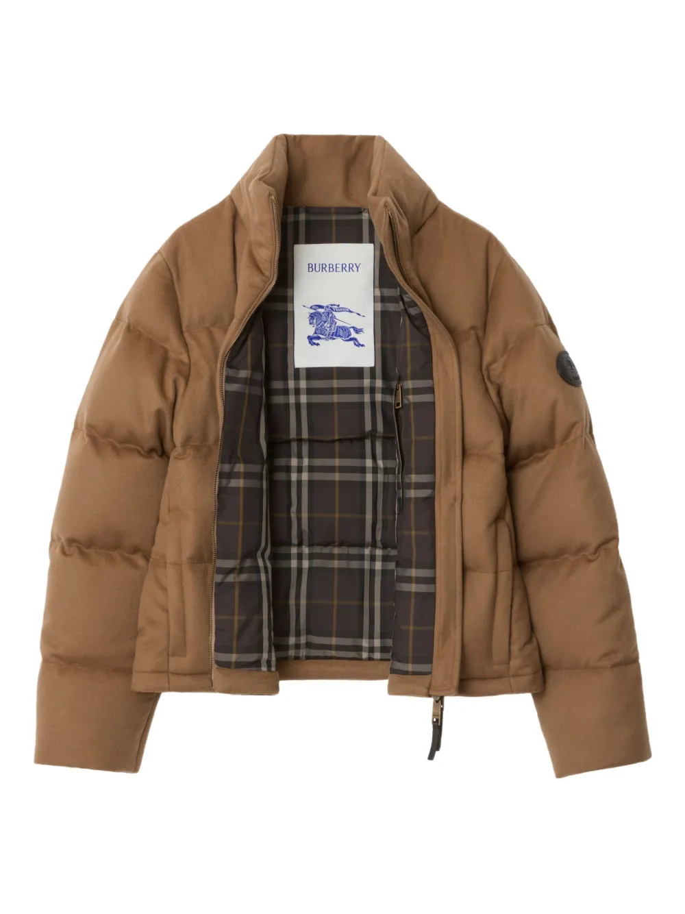 Burberry Ambleside Cashmere Down Puffer Jacket In Brown