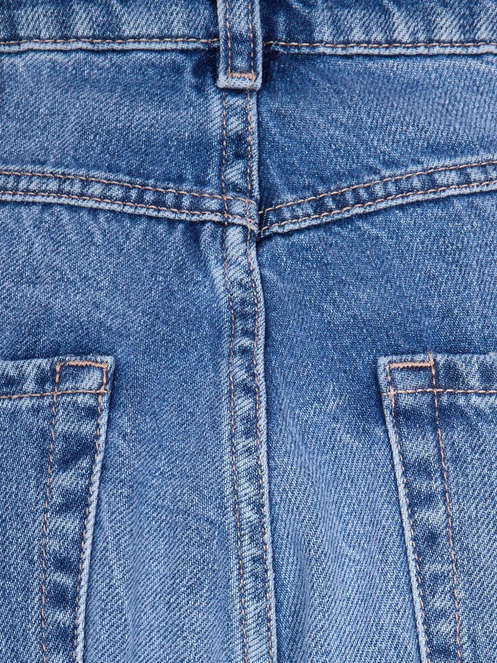 ICON DENIM Katoenen jeans met vijf zakken Blauw