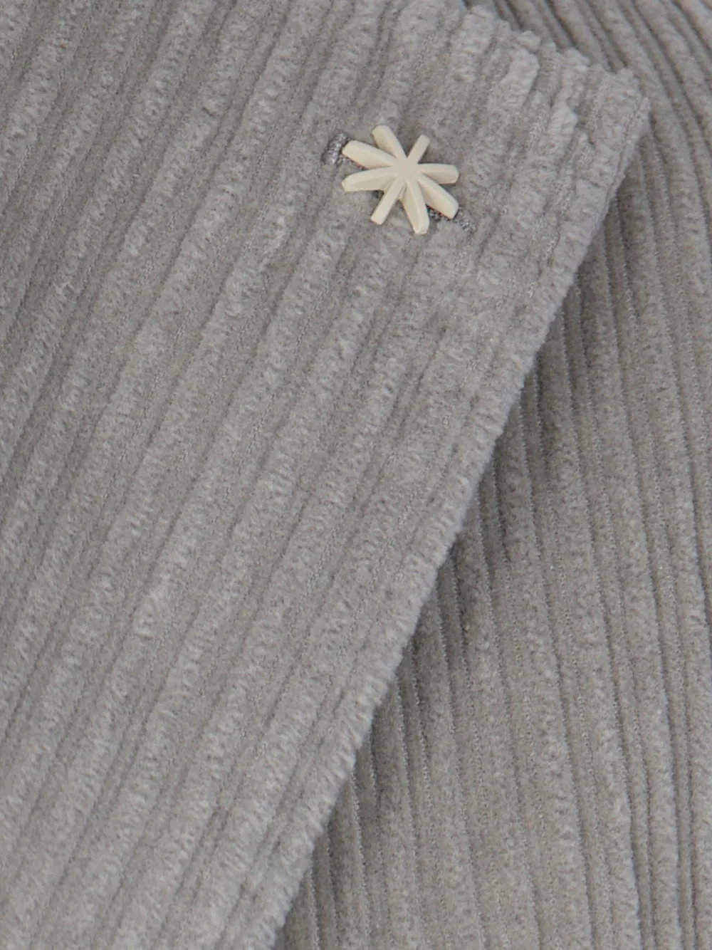 Manuel Ritz Ribfluwelen katoenen blazer Grijs