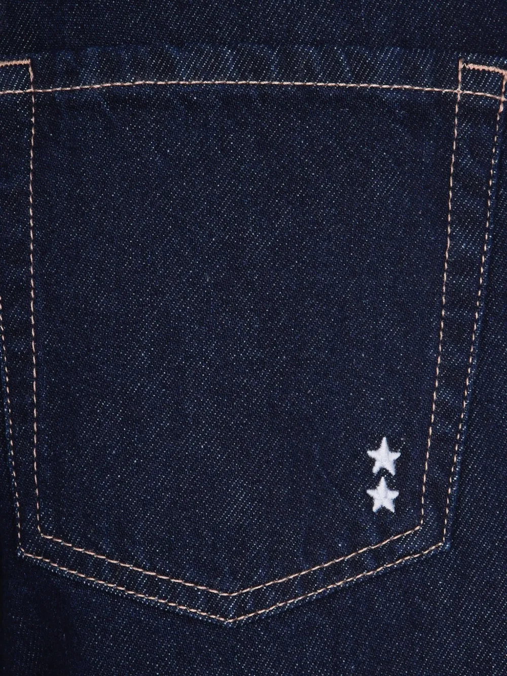 ICON DENIM Katoenen jeans met sterdetail Blauw