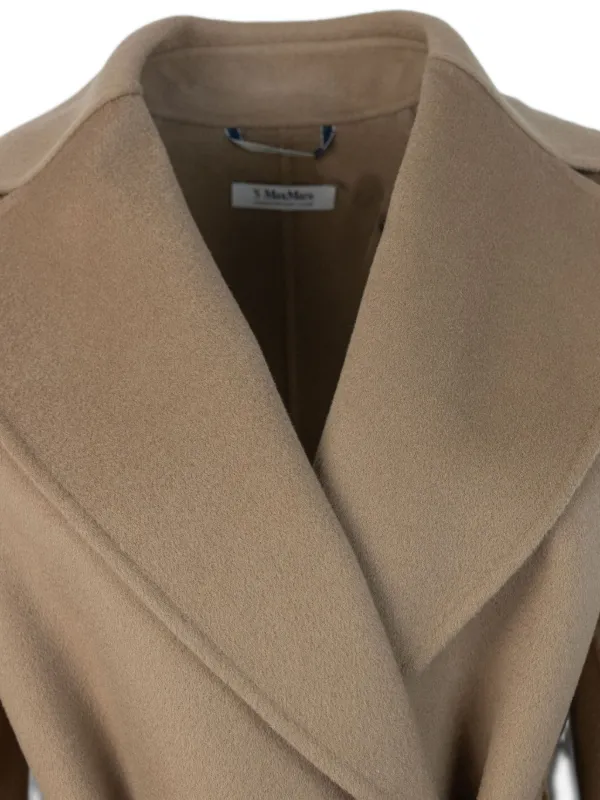 S Max Mara Cappotto POLDO Con Cintura Marrone FARFETCH IT