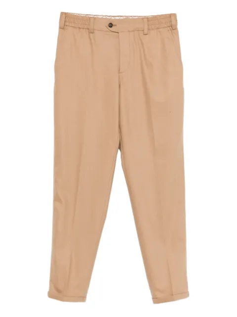 PT Torino Rebel button elasticated-waist trousers