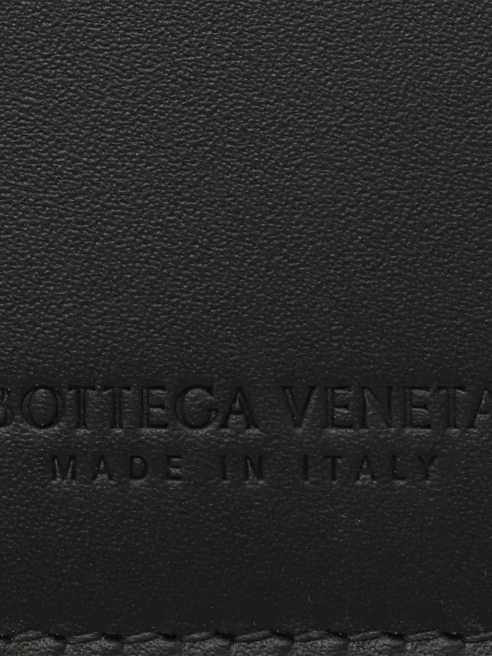 Pre-owned Bottega Veneta 2012-2025 Calfskin Intrecciato Piccolo Zipped Case Card Holder In Black