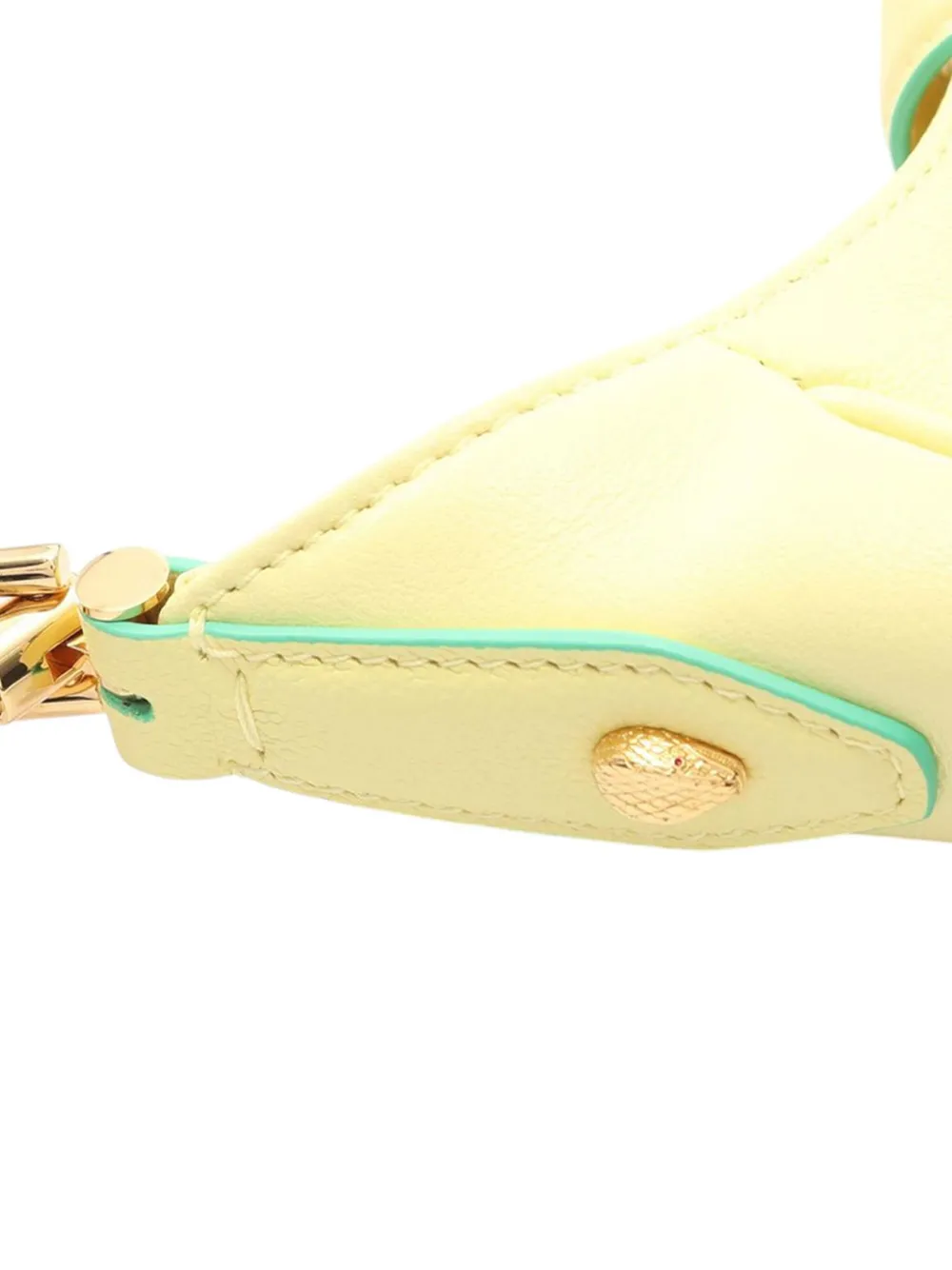 Pre-owned Bvlgari 2010-2025 Small Leather Serpenti Ellipse Satchel In Yellow