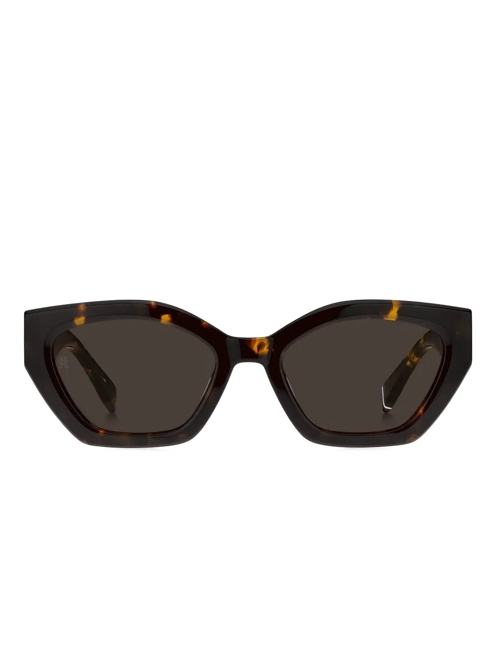 Tommy Hilfiger geometric-frame logo-detail sunglasses - Marrone