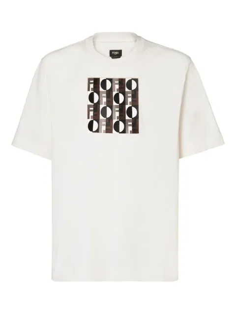 FENDI patterned-print T-shirt