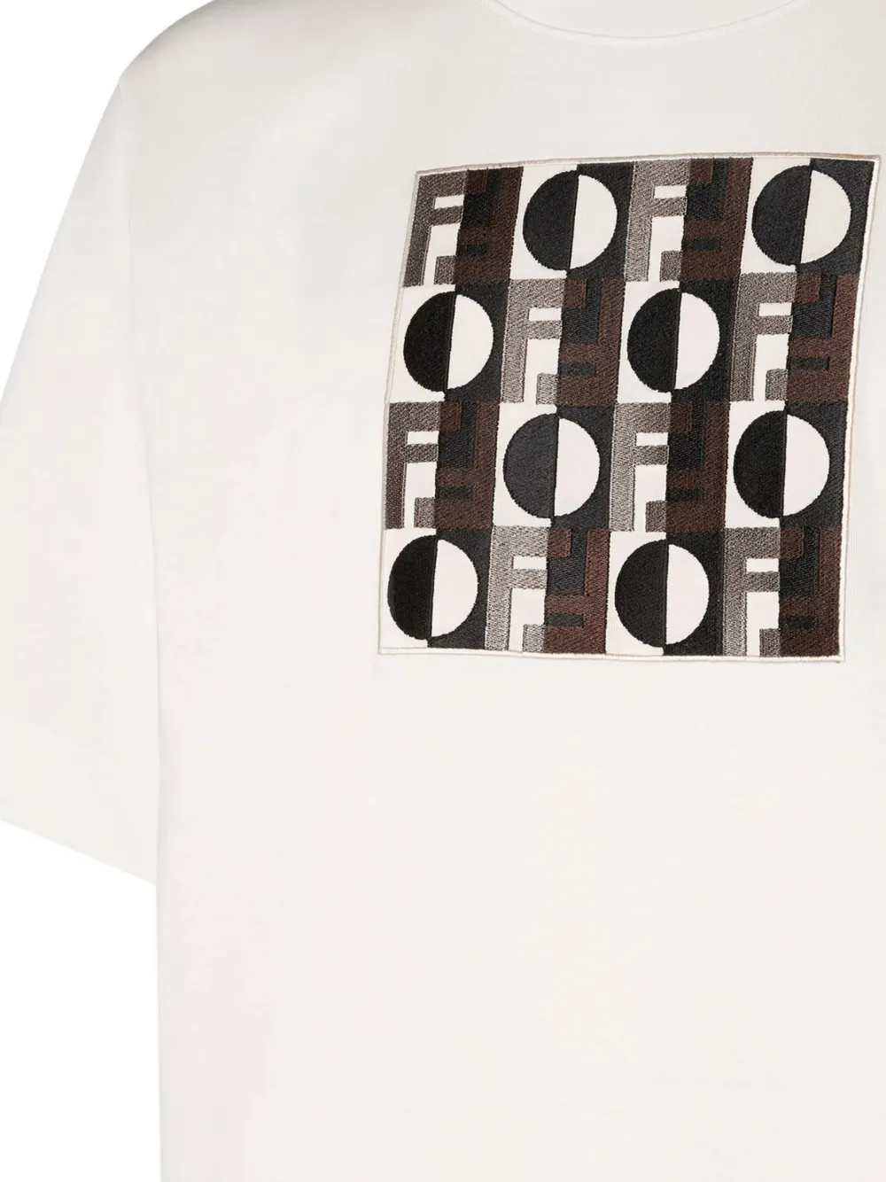  Fendi Patterned-print T-shirt - White 