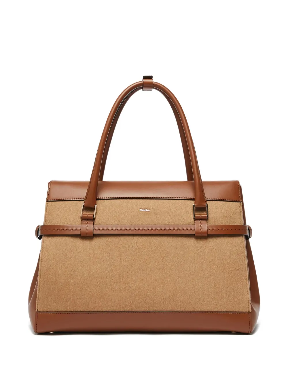 Max Mara Margaux25wk Camel-fur Tote Bag In Brown