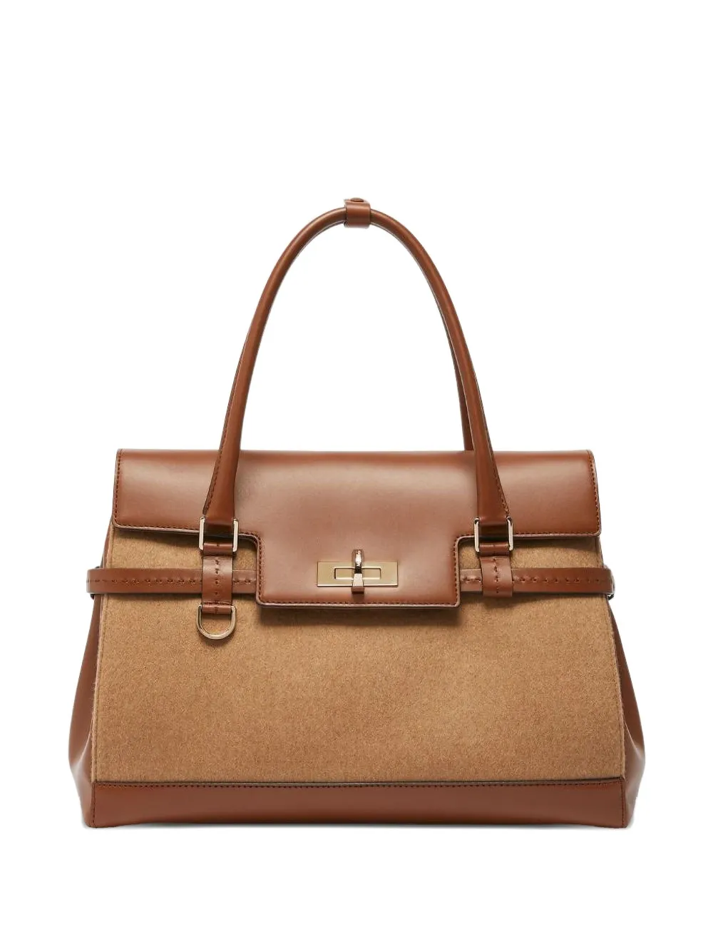 Max Mara Margaux25wk Camel-fur Tote Bag In Brown