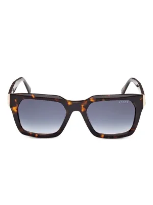 GUESS EYEWEAR Tortoiseshell Rectangle Sunglasses | Brown  display picture 2