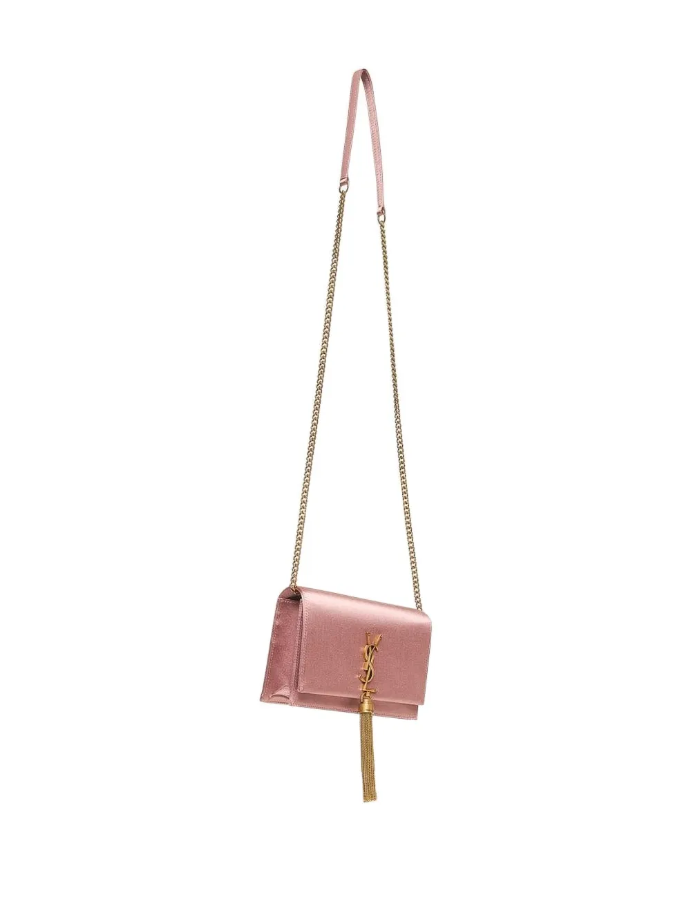 Saint Laurent Kate clutch met kwastje - Roze