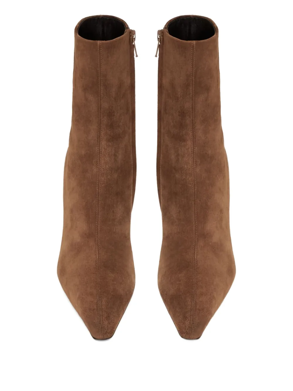 Saint Laurent 90 mm Ashley suède laarzen Bruin