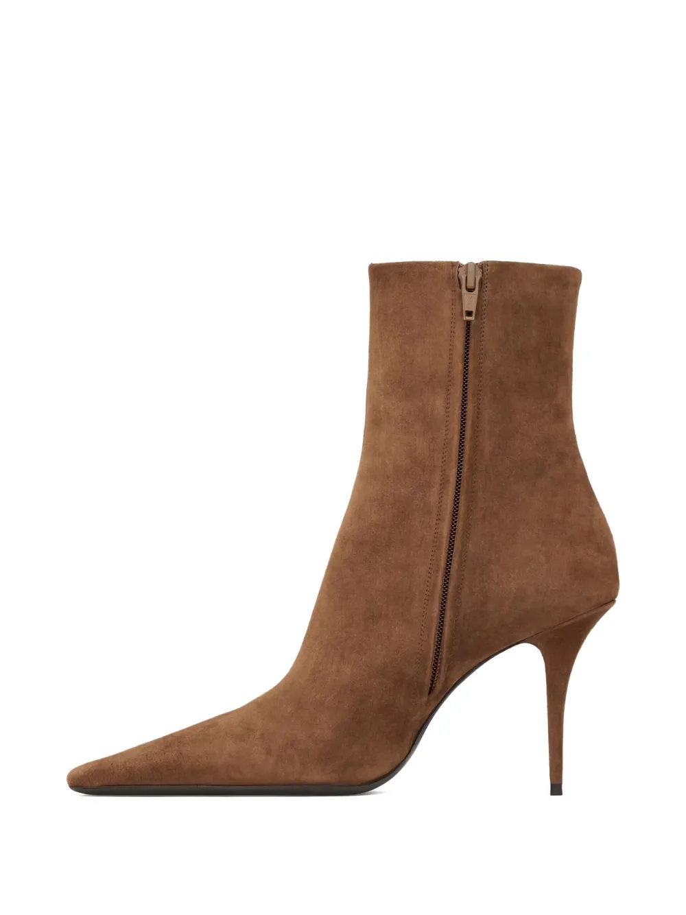 Saint Laurent 90 mm Ashley suède laarzen Bruin