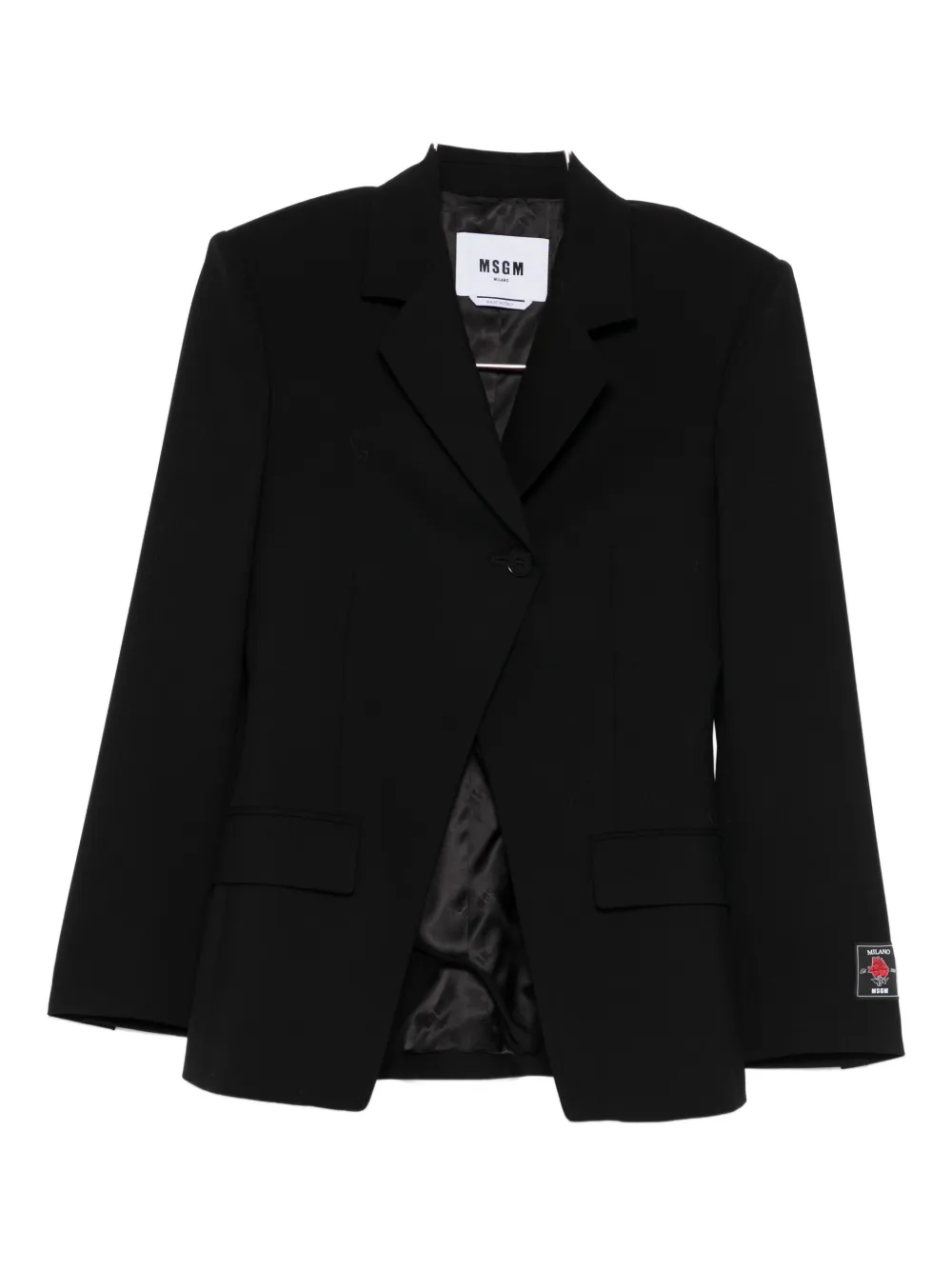 MSGM button-fastening blazer | Black | Image 1