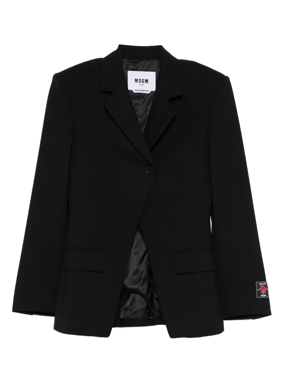 MSGM button-fastening blazer | Black | Image 1