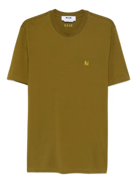 MSGM embroidered-logo T-shirt