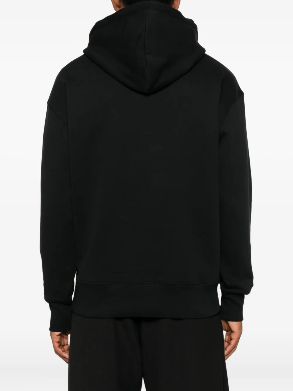 Msgm Hooded Sweatshirt Featuring Kangaroo Pocket In Black