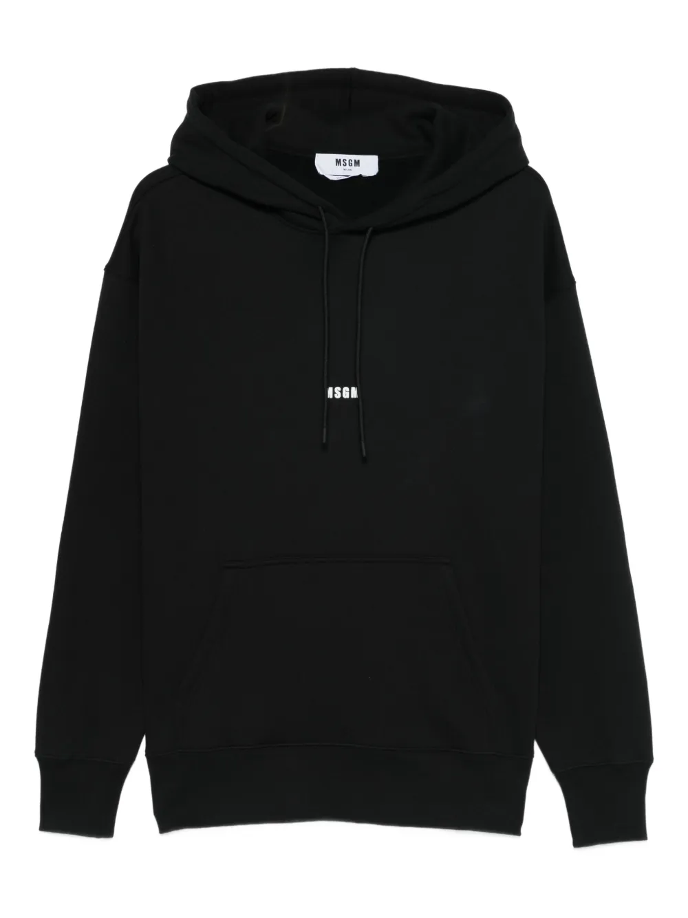 MSGM drawstring hoodie | Black | Image 1
