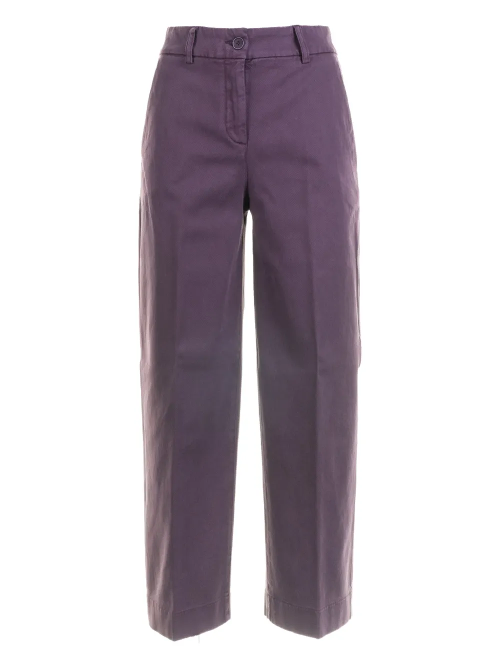 Via Masini 80 Buttoned Pants In Purple