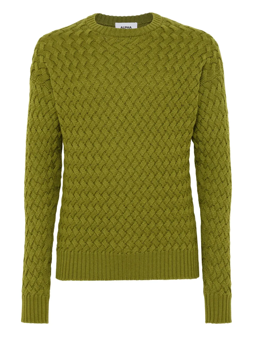 ALPHA STUDIO pull en maille texturée | vert | Image 1