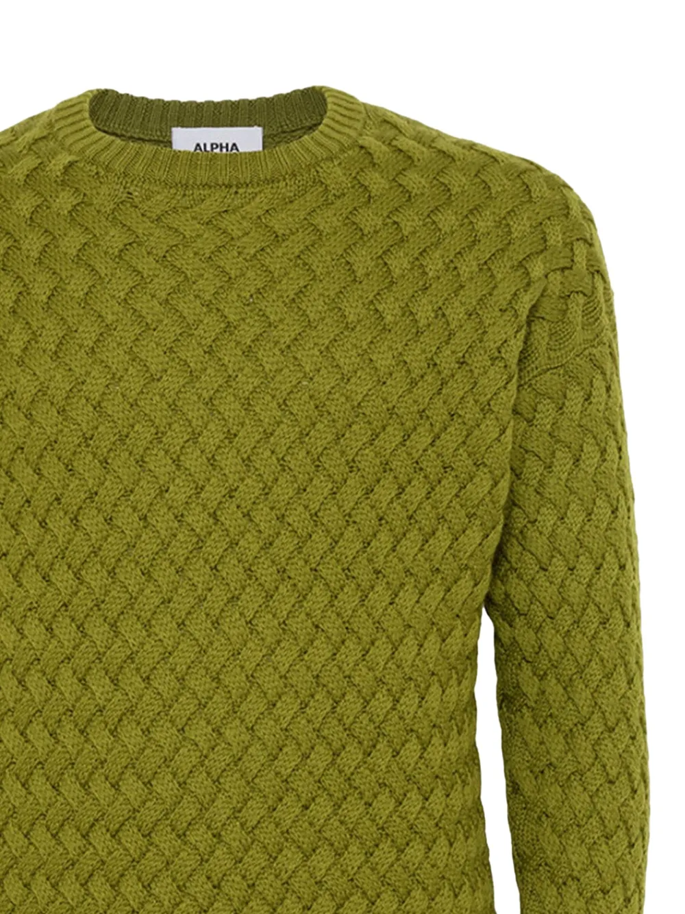 ALPHA STUDIO textured-knit sweater - Groen