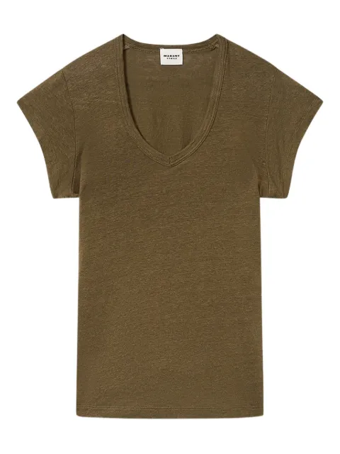 MARANT ÉTOILE Zankou V-neck short-sleeve T-shirt