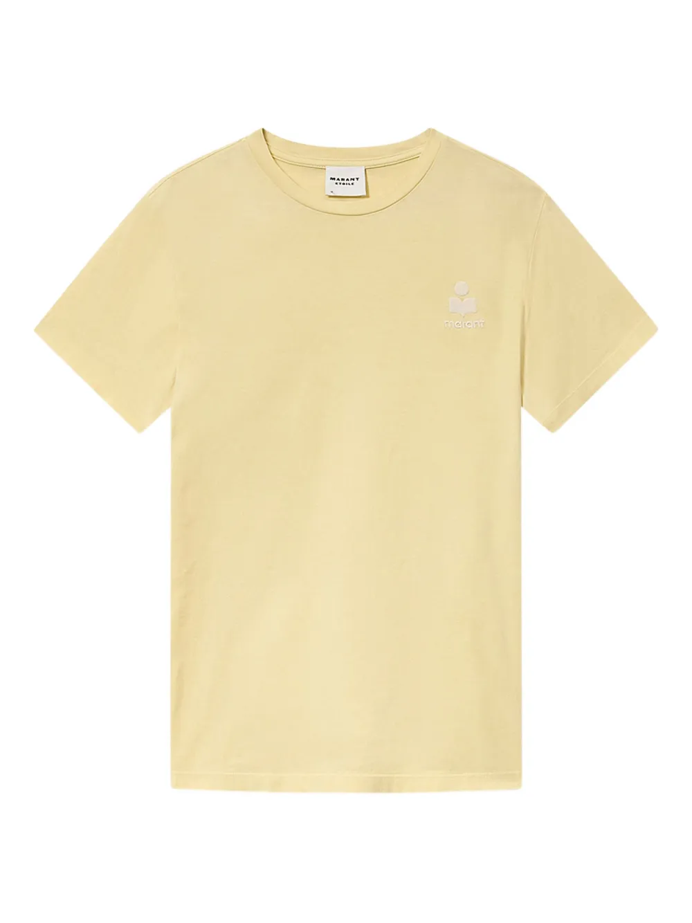 Isabel Marant Étoile Aby Crew-neck T-shirt In Yellow