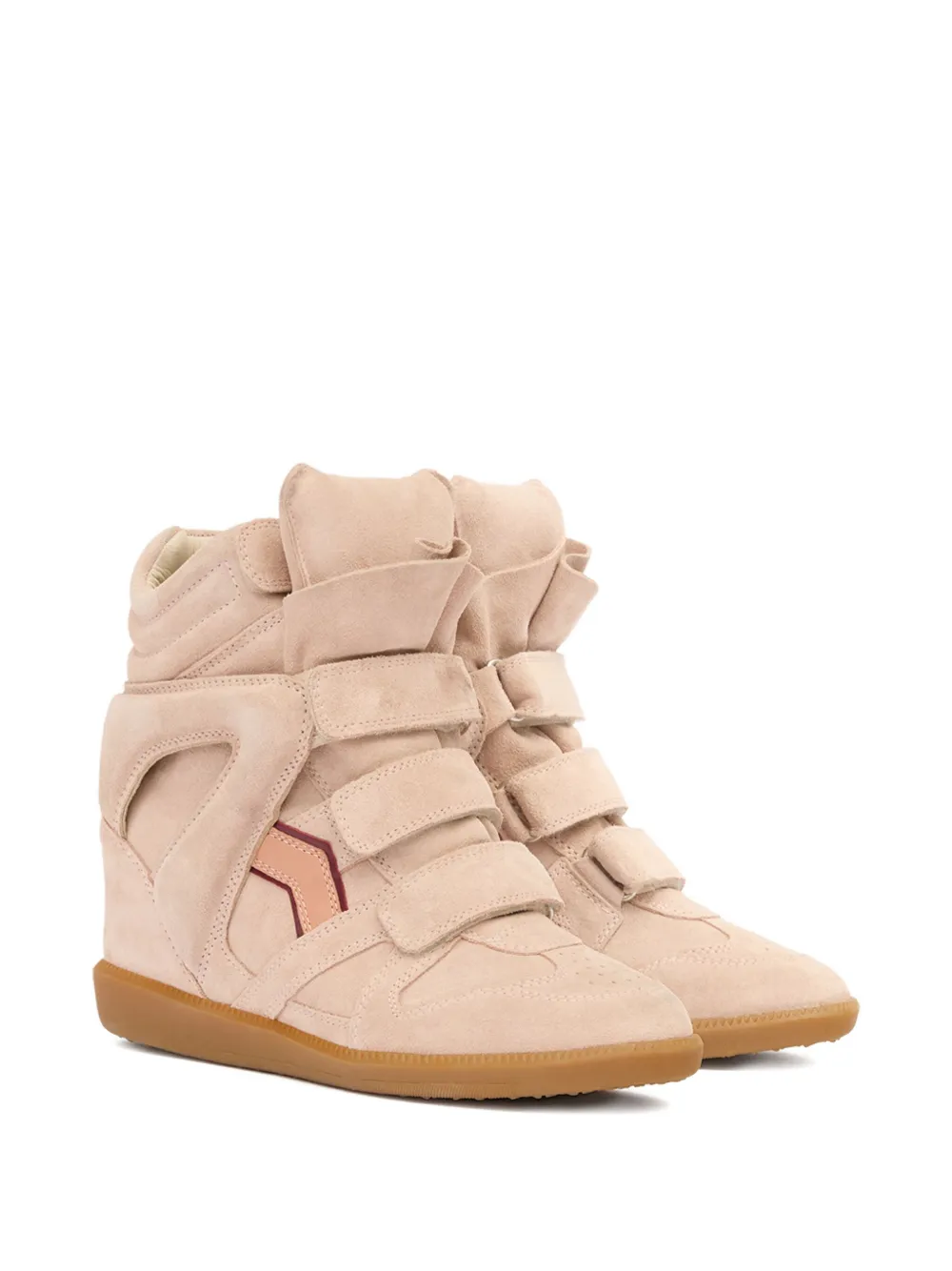 Isabel Marant 50mm Bekett Leather Sneakers In Neutral