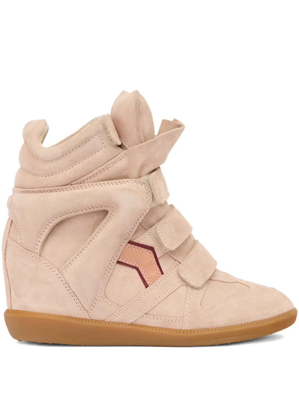 Isabel Marant 50mm Bekett Leather Sneakers In Neutral