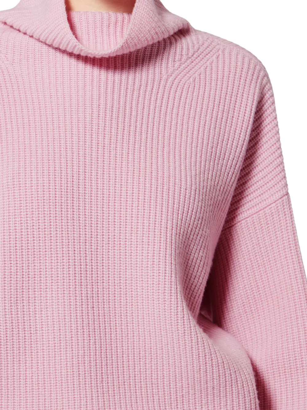 ISABEL MARANT Brooke geribbelde coltrui Roze