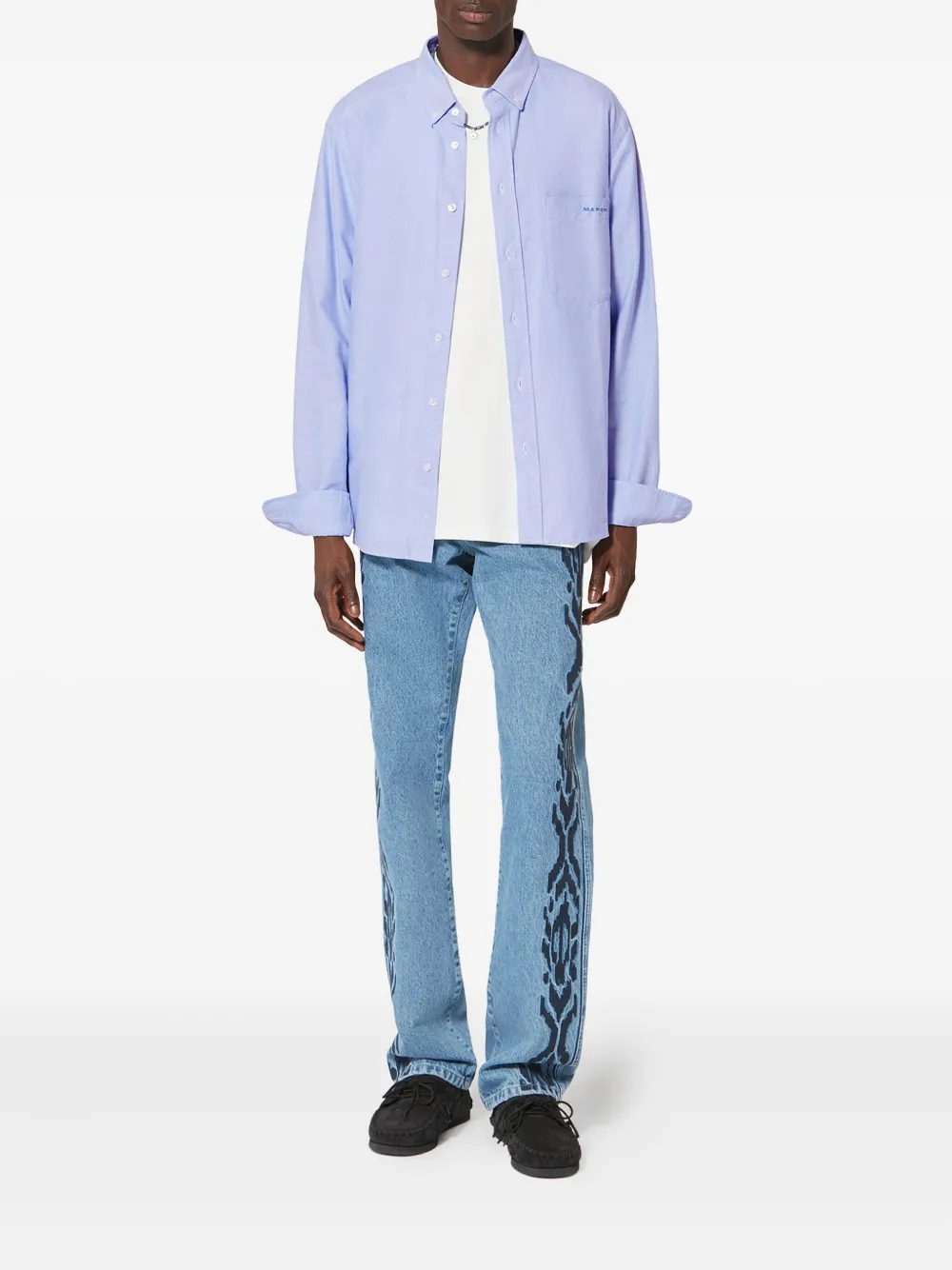 MARANT Jasolo buttoned embroidered shirt - Blauw