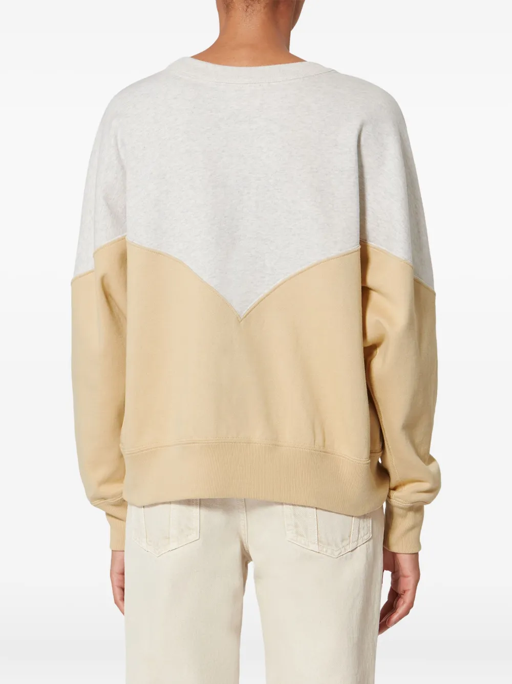 Isabel Marant Étoile Houston Colourblock Sweatshirt In Brown