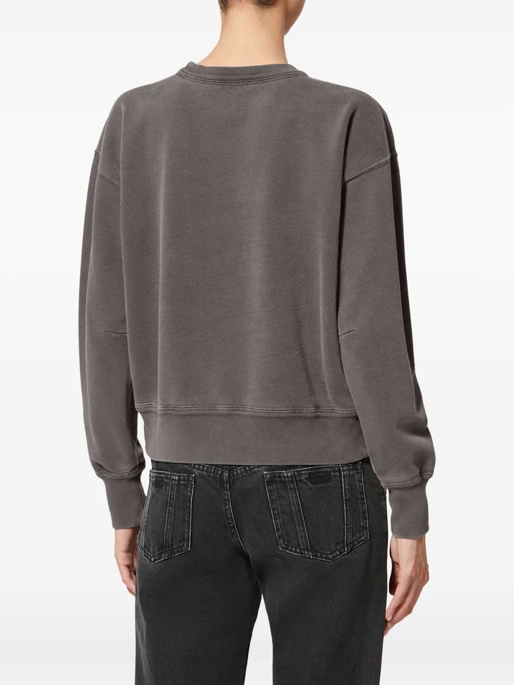 Isabel Marant Étoile Moby Logo Sweatshirt In Gray
