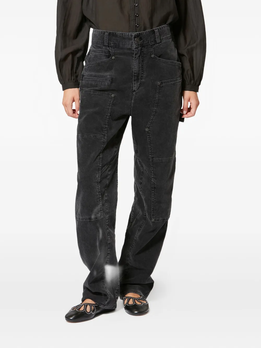  Marant étoile Vaqueros Lois A Paneles - Negro 